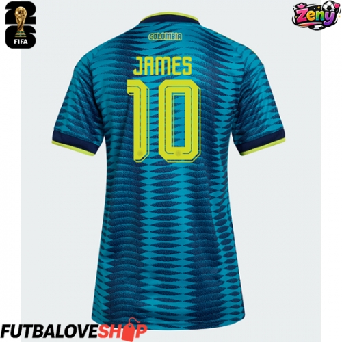 Dres Kolumbia James Rodriguez #10 Preč pre Ženy MS 2026 Krátky Rukáv